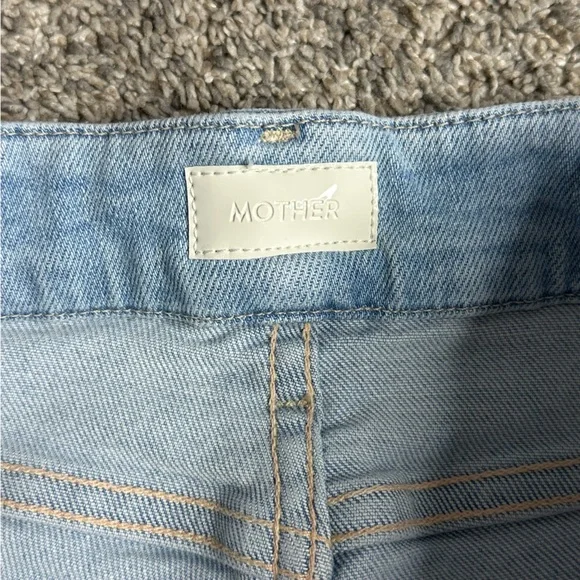 MOTHER THE ROLLER SNEAK BALL'S IN YOUR COURT WIDE LEG JEANS 32 14 High Rise - Picture 9 of 15